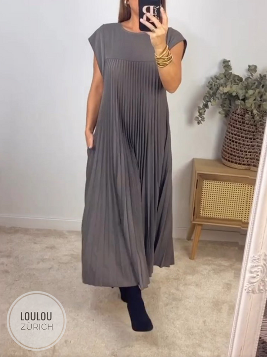 Kate™ - Trendiges ärmelloses Plissee-Kleid